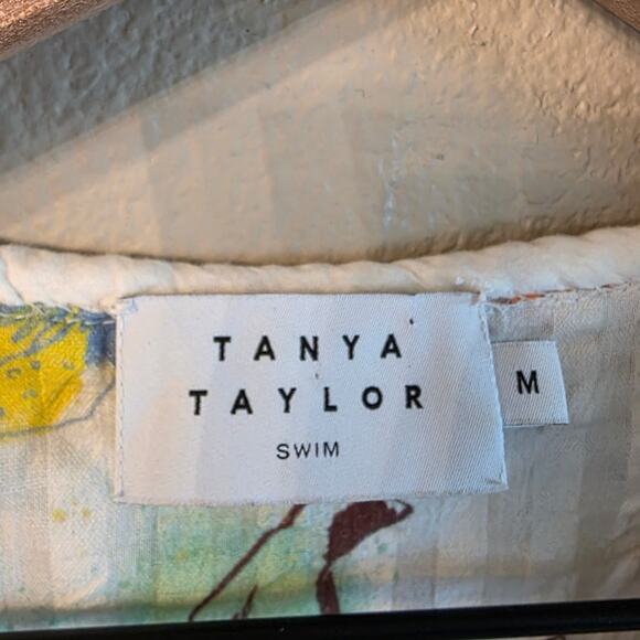 Tanya Taylor Marisol Coverup Dress SZ Medium Floral Spring Tiered - Picture 5 of 10